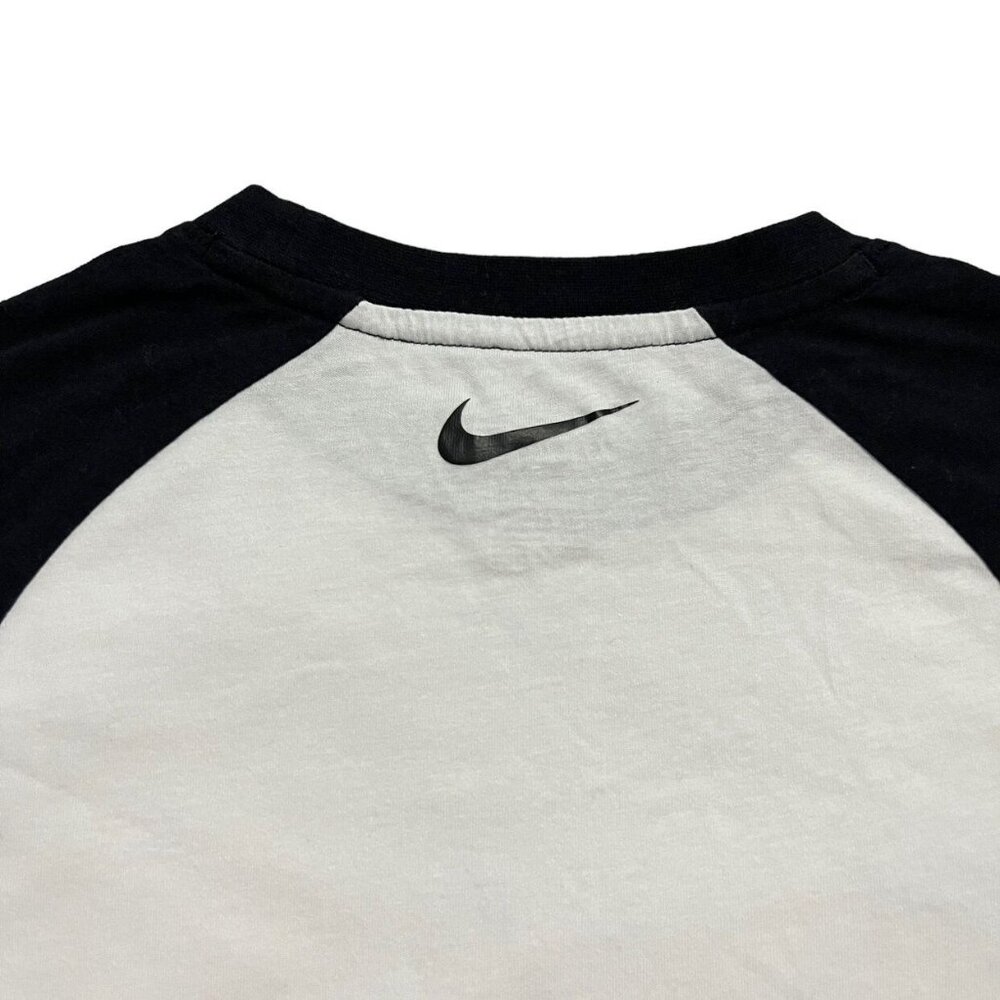 Nike Sz 6 Black & White Raglan Tee Shirt - Picture 7 of 7